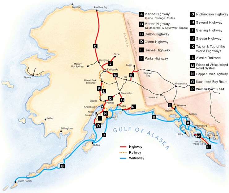 Kar-A-Van Alaska service area - the state road and ferry systems